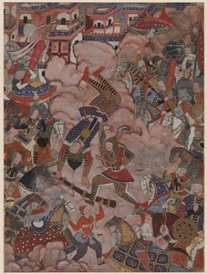 La batalla de Mazandaran de Unknown